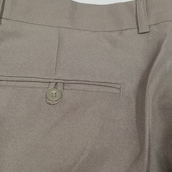 🎁5/$25 Simply Basic Pants Men's Size 40 Dress Tan Front and Rear Pockets NWT - Picture 5 of 10